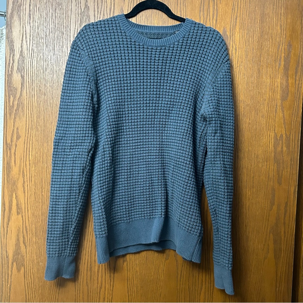 All Saints Eydon Crew Chunky Waffle Knit Sweater Jumper Mens Size Medium